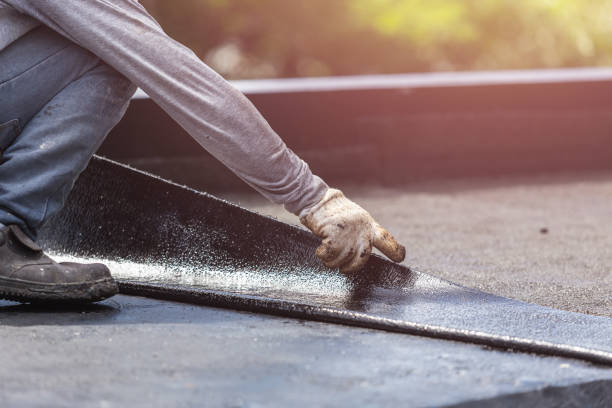 Professional Waterproofing technician working in North Liberty, IN